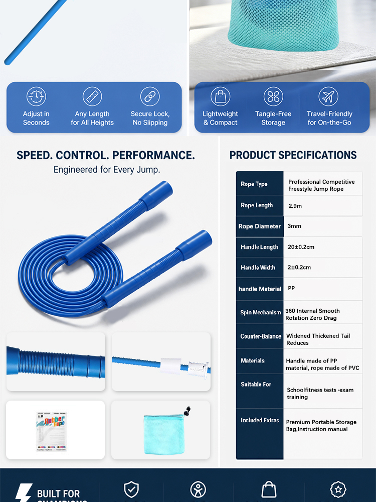 Corde à sauter YUEDONG à vites - Skipping Rope Pvc avis et prix