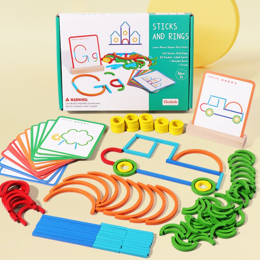 Jouets de puzzle pour l'éducat - Gymnastic Ring Wood avis et prix