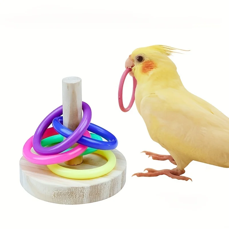 Anneau de perroquet interactif - Gymnastic Ring Wood avis et prix
